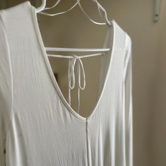 UO Tara Long Sleeve Drop-Waist Mini Dress L / NWT - Picture 3 of 6